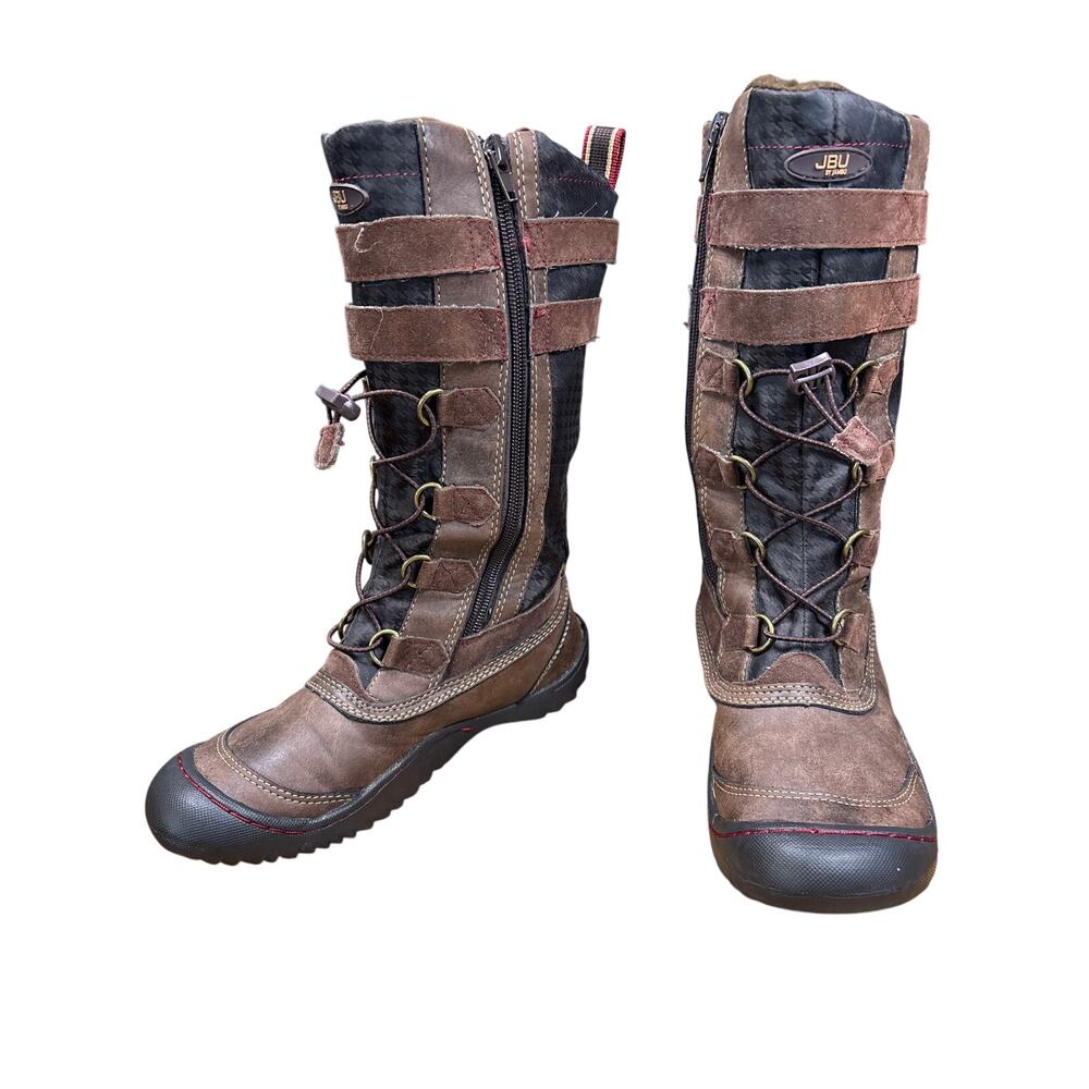 JBU Jambi boot Whitney JB16WHT34 brown vegan boot with straps zipper slip resist